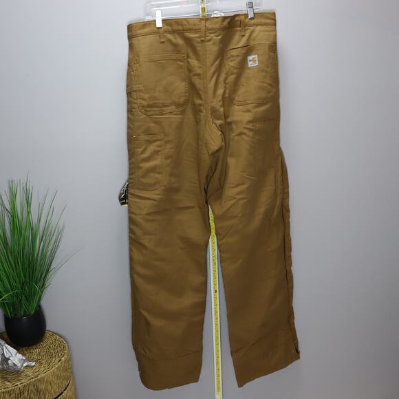 Carhartt FRB194 Brown Canvas Work Pants 36x36 New w/ Imperfections - Picture 2 of 5